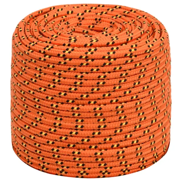 Oranž polüpropüleenist paadiköis, 8 mm, 50 m – 2