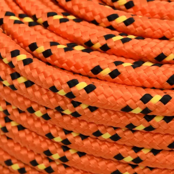 Punutud paadiköis, oranž polüpropüleen, 10 mm, 100 m – 4