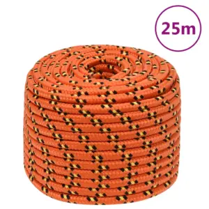 Polüpropüleenist paadiköis, oranž, 12 mm, 25 m