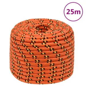 Polüpropüleenist paadiköis, oranž, 14 mm, 25 m