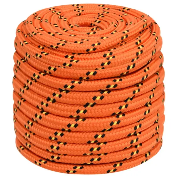 Punutud polüpropüleenist paadiköis, oranž, 18 mm, 100 m - 2