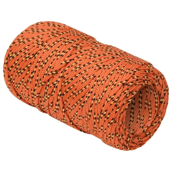 Punutud polüpropüleenist paadiköis, oranž, 2 mm, 100 m – 3