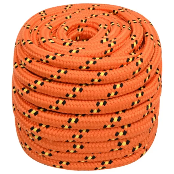 Punutud polüpropüleenist paadiköis, oranž, 20 mm, 50 m - 2