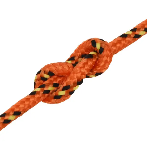 Punutud paadiköis, oranž polüpropüleen, 5 mm, 25 m – 5