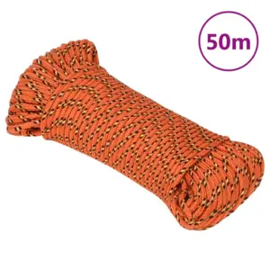Oranž polüpropüleenist paadiköis, 5 mm, 50 m