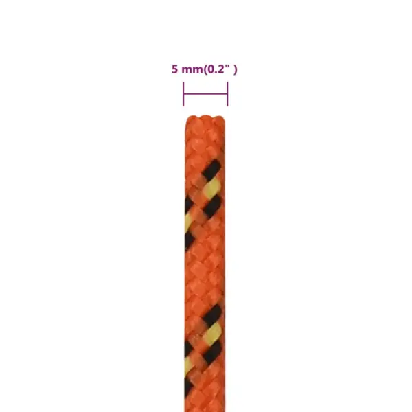 Oranž polüpropüleenist paadiköis, 5 mm, 50 m – 6
