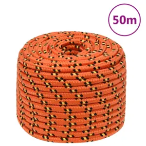 Polüpropüleenist paadiköis, oranž, 12 mm, 50 m