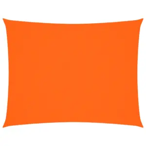 Ristkülikukujuline oranž päikesepuri, veekindel PU-kattega oxford-kangas, 6 x 8 m
