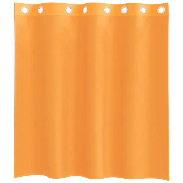 Poolläbipaistev rõngastihendiga voile-kardinad, oranž, 2 tk, 140 x 140 cm – 4