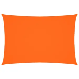 Veekindel ristkülikukujuline päikesepuri, oranž, PU-kattega oxford-kangas, 2,5 x 4,5 m