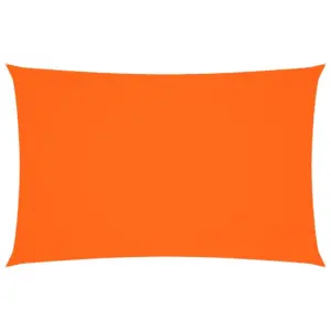 Veekindel UV-kaitsega ristkülikukujuline päikesepuri, oranž, 5 x 8 m, PU-kattega oxford-kangas