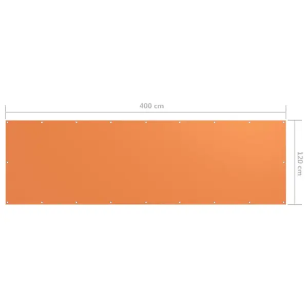 Veekindel oranž rõdusirm UV-kaitsega, 120 x 400 cm, oxford-kangas – 5