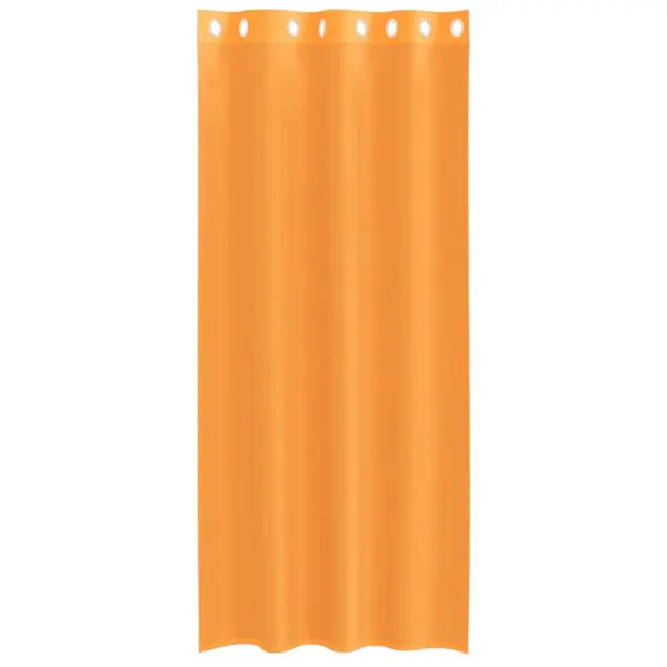 Poolläbipaistvad rõngastihenditega voile-kardinad, oranž, 2 tk, 140 x 245 cm – 4