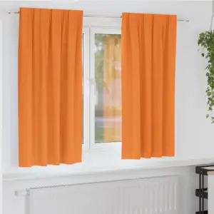 Oranžid pimendavad kardinad rõngastele, 2 tk, 175 x 140 cm, polüester