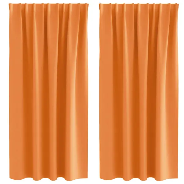 Oranžid pimendavad kardinad rõngastele, 2 tk, 175 x 140 cm, polüester – 2