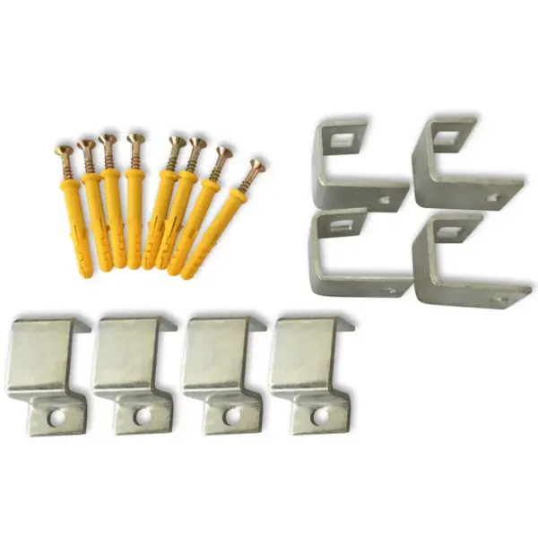 Ornamendiga turvatrellid aknale, tsingitud teras, hõbedane, 114 x 69 cm – 5