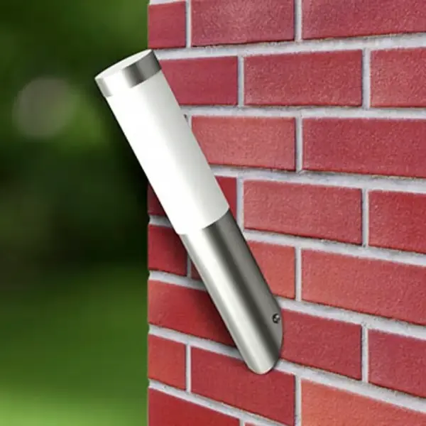 Õue seinavalgustid 2 tk, roostevaba teras, hõbedane, IP44, E27, 6 x 36 cm – 3