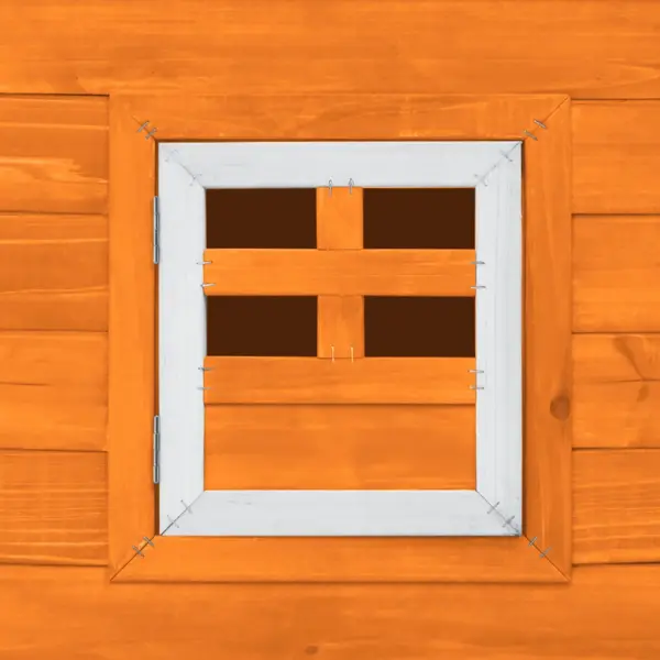 Õuekanakuut munapuuriga, pruun värvitud männipuit, 192 x 75 x 103 cm – 7