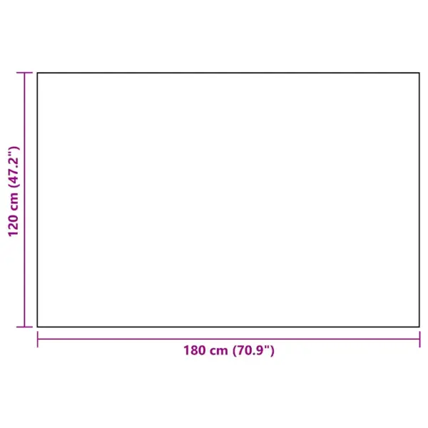 Õuevaip ARAKIL, valge-must jacquard, 120 x 180 cm, polüpropüleen – 7