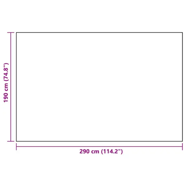 Õuevaip ARAKIL, ümberpööratav, valge ja must polüpropüleen, 190 x 290 cm – 6