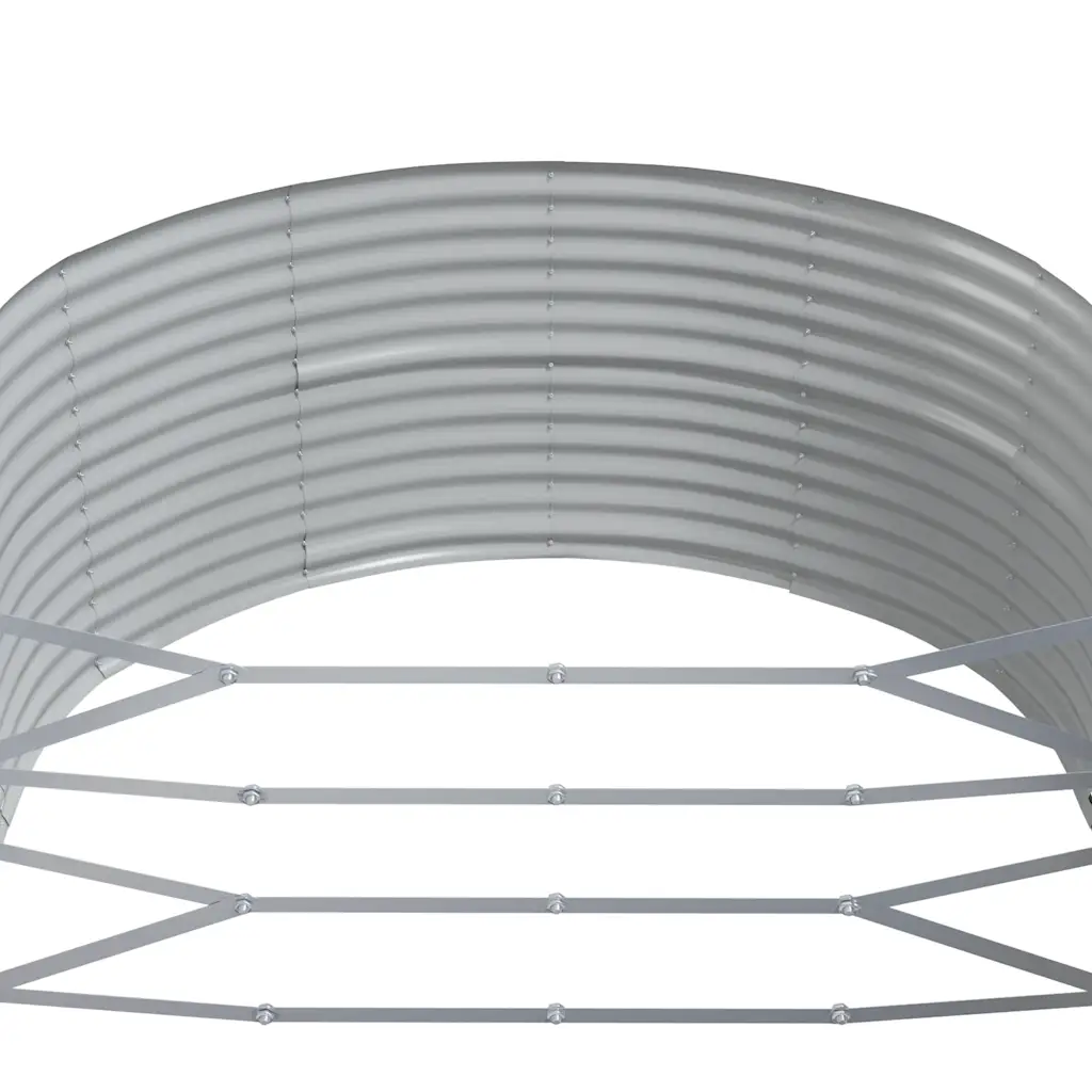 Ovaalne aia taimekast, antratsiithall galvaniseeritud teras, 291 x 140 x 68 cm