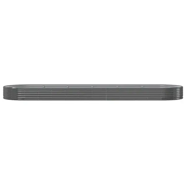 Ovaalne aia taimelava, galvaniseeritud teras, antratsiithall, 523 x 140 x 36 cm – 3