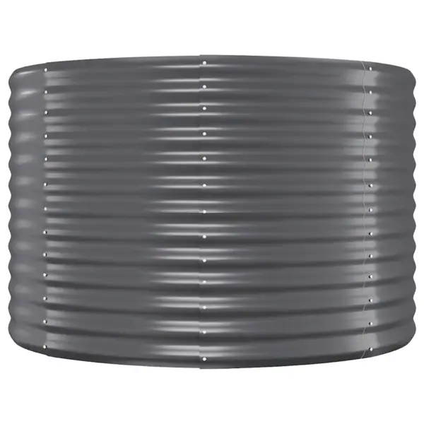 Ovaalne aia taimelava, galvaniseeritud teras, antratsiithall, 175 x 100 x 68 cm - 4