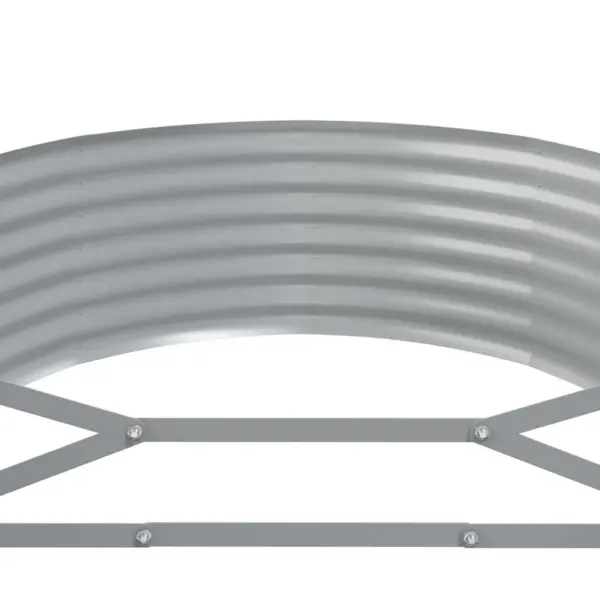 Aia taimelava, ovaalne, galvaniseeritud teras, antratsiithall, 396 x 100 x 36 cm – 5
