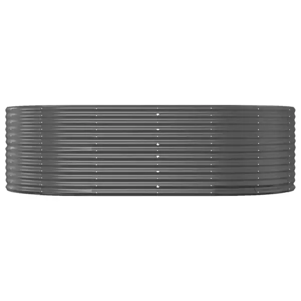 Ovaalne aiapeenar, antratsiithall tsingitud teras, 212 x 140 x 68 cm – 3