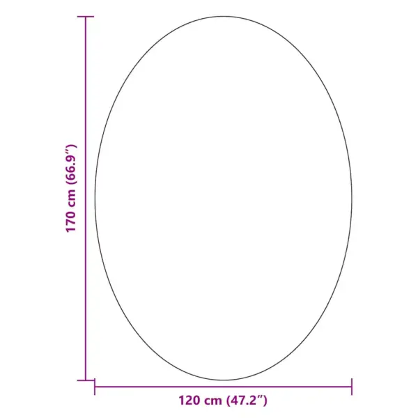 Ovaalne hall vaip Huarte, libisemisvastane, 120 x 170 cm, 100% polüester – 10