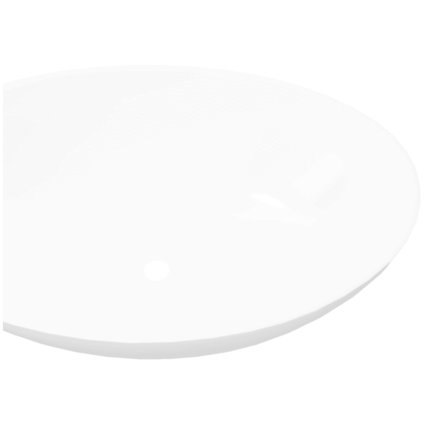 Ovaalne keraamiline kapipealne valamu, valge, 40 x 33 cm – 4