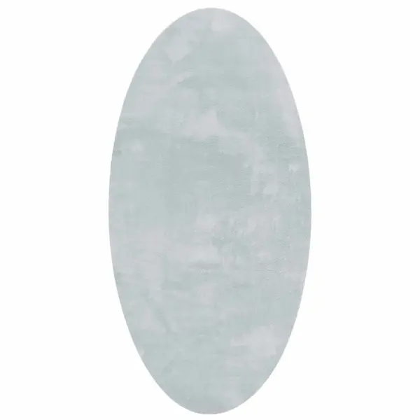 Ovaalne libisemisvastane vaip Huarte, hall, 100 x 200 cm, 100% polüester – 2