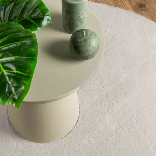 Ovaalne liivakarva vaip Huarte, libisemisvastane, 140 x 200 cm, 100% polüester – 6