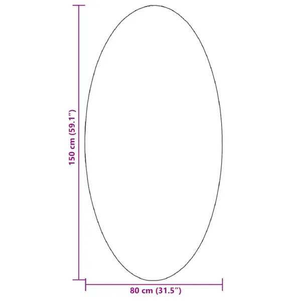 Ovaalne vaip Huarte, hall, libisemisvastane, 80 x 150 cm, 100% polüester – 10