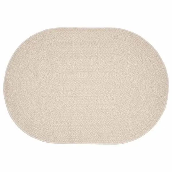 Ovaalne välisvaip ZIZUR, kreemjas, 170 x 120 cm, polüpropüleen, UV-kindel – 2