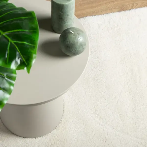 Kreemjasvalge lühikese narmaga vaip OVIEDO, 240 x 340 cm – 7