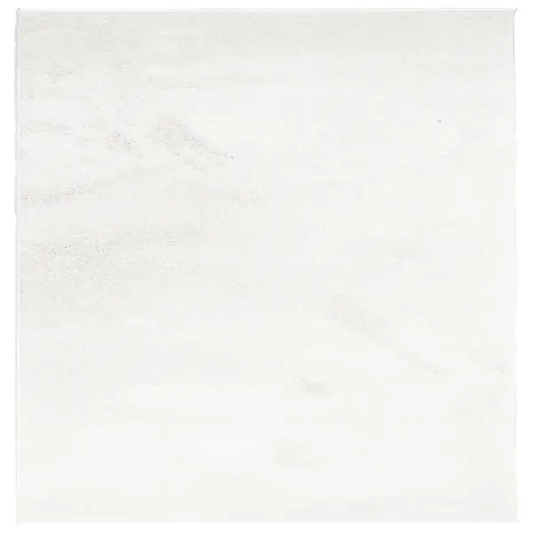 Kreemjasvalge lühikese narmaga vaip OVIEDO, 100% polüester, 200 x 200 cm – 2