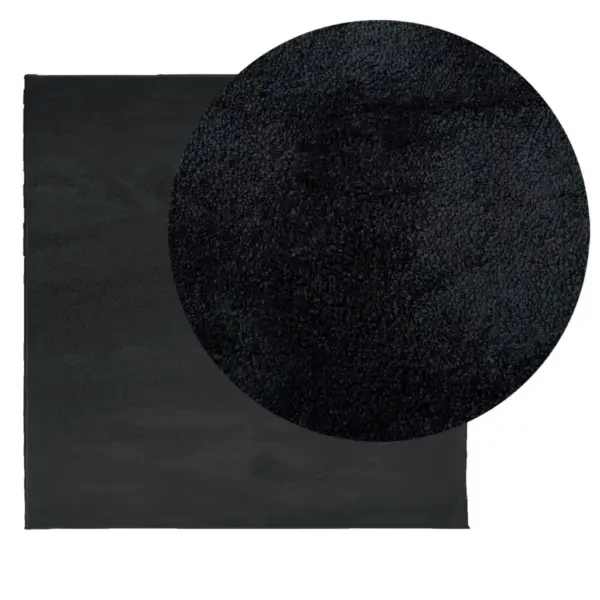 OVIEDO lühikese karvaga vaip, must, 120 x 120 cm – 3
