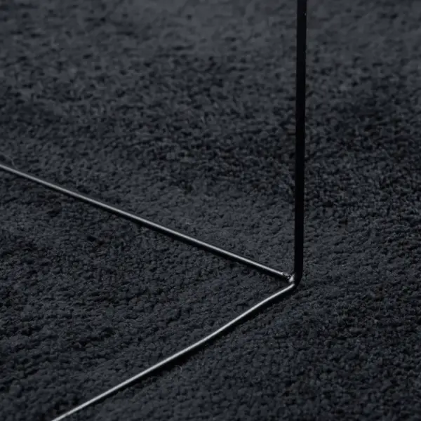 OVIEDO lühikese karvaga vaip, must, 120 x 120 cm – 8