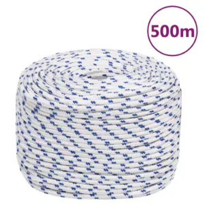 Paadiköis polüpropüleenist, valge, 10 mm, 500 m rull