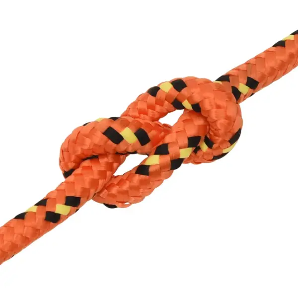 Punutud paadiköis, oranž polüpropüleen, 12 mm, 100 m – 5