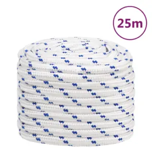 Polüpropüleenist paadiköis, valge, 20 mm, 25 m, tõmbetugevus 2400 kg