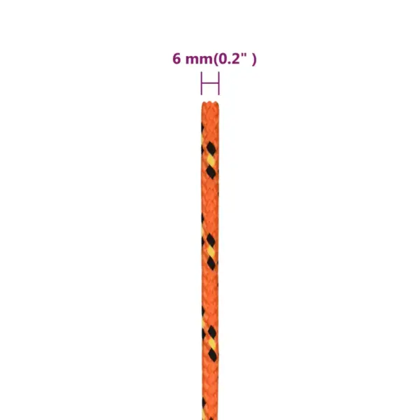 Paadiköis polüpropüleenist, oranž, 6 mm, 250 m rull - 6