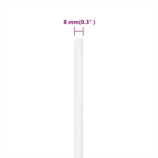 Polüpropüleenist paadiköis, täisvalge, 8 mm, 250 m, tõmbetugevus 420 kg - 6