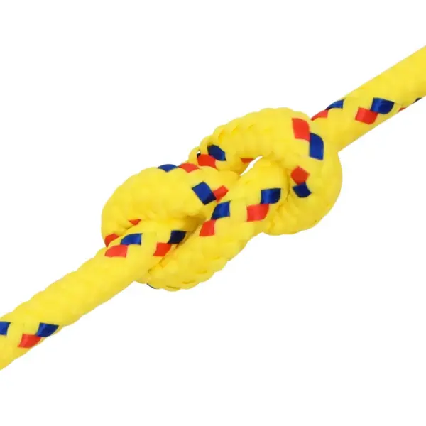 Punutud paadiköis, kollane polüpropüleen, 8 mm, 50 m – 5
