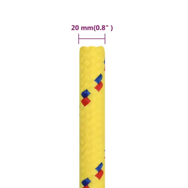 Polüpropüleenist paadiköis, kollane, 20 mm, 50 m – 6