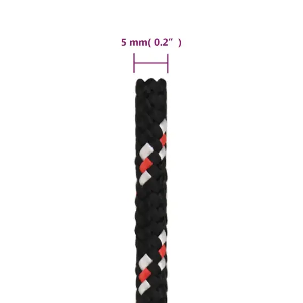 Polüpropüleenist paadiköis, must, 5 mm, 500 m, tõmbetugevus 150 kg – 6