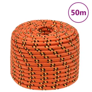 Paadiköis polüpropüleenist, oranž, 14 mm, 50 m