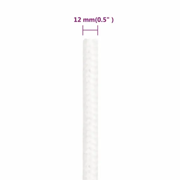 Polüpropüleenist täisvalge paadiköis, 12 mm, 25 m - 6