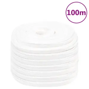 Polüpropüleenist paadiköis, täisvalge, 20 mm, 100 m rull, tõmbetugevus 2400 kg